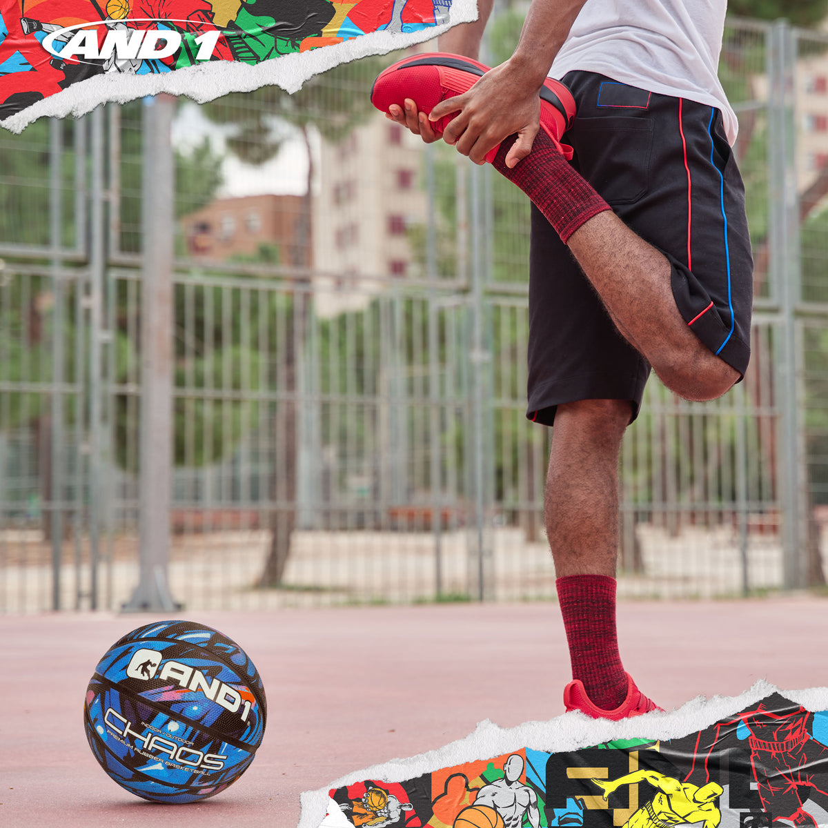 AND1 Chaos Basketball: Official Regulation Size 7 (29.5 inches)