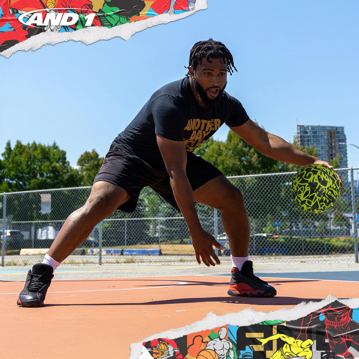 AND1 Graffiti Basketball: Official Regulation Size 7 (29.5 inches)