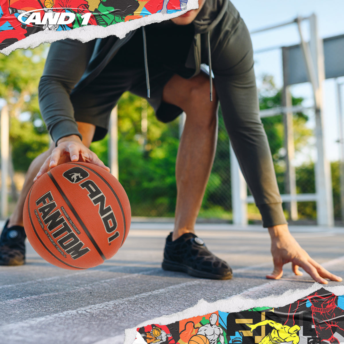 AND1 Fantom Basketball: Official Regulation Size 7 (29.5 inches)