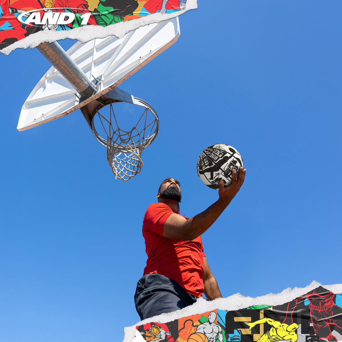 AND1 Street Art Basketball: Official Regulation Size 7 (29.5 inches)