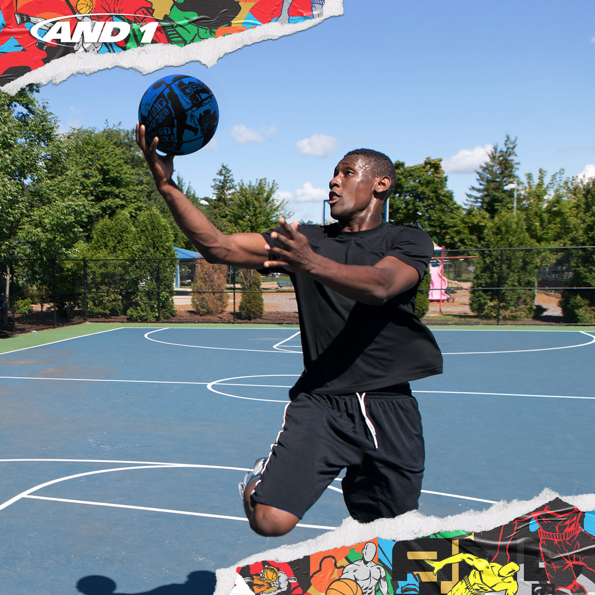 AND1 Street Art Basketball: Official Regulation Size 7 (29.5 inches)