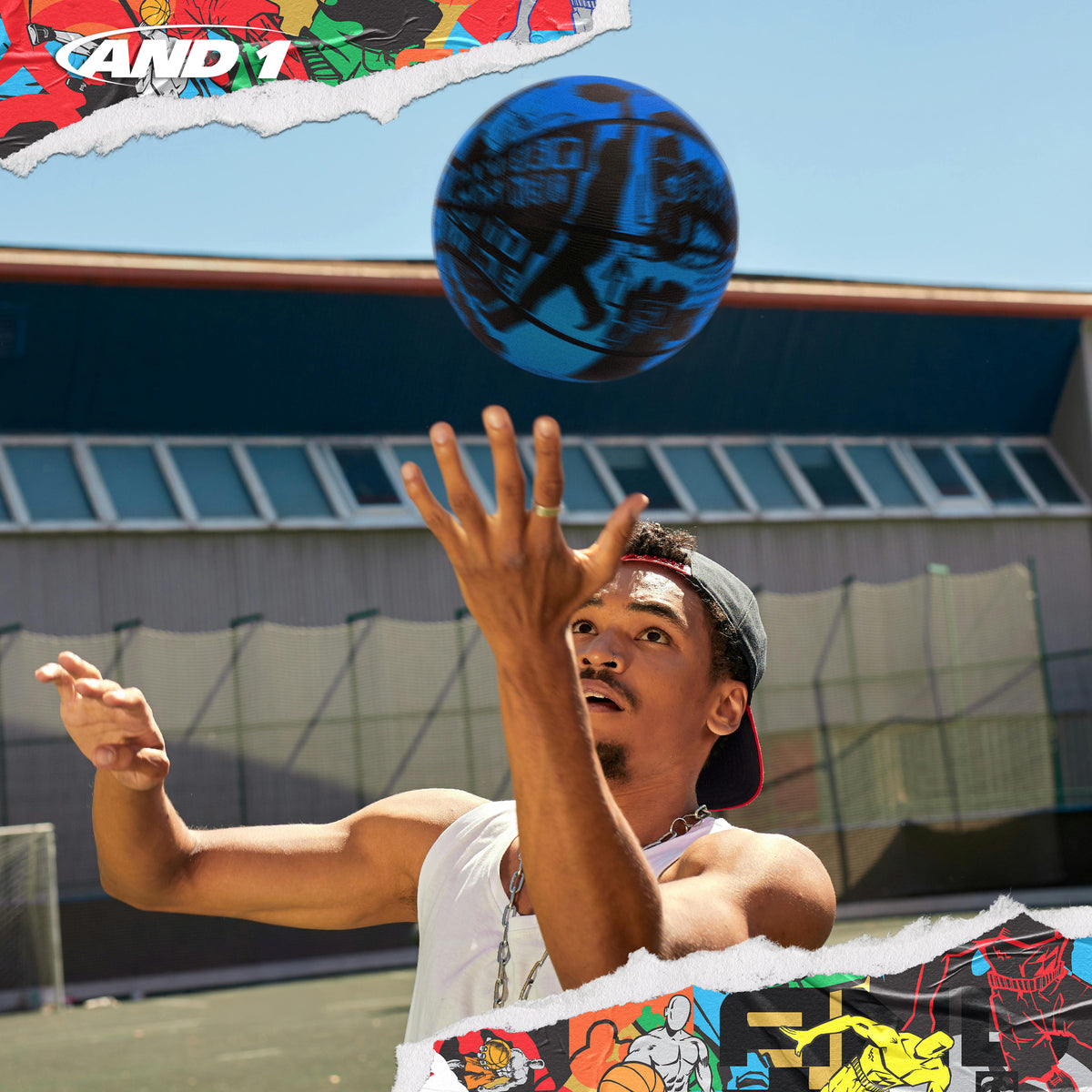 AND1 Street Art Basketball: Official Regulation Size 7 (29.5 inches)