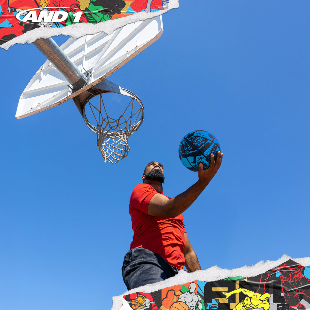 AND1 Street Art Basketball: Official Regulation Size 7 (29.5 inches)
