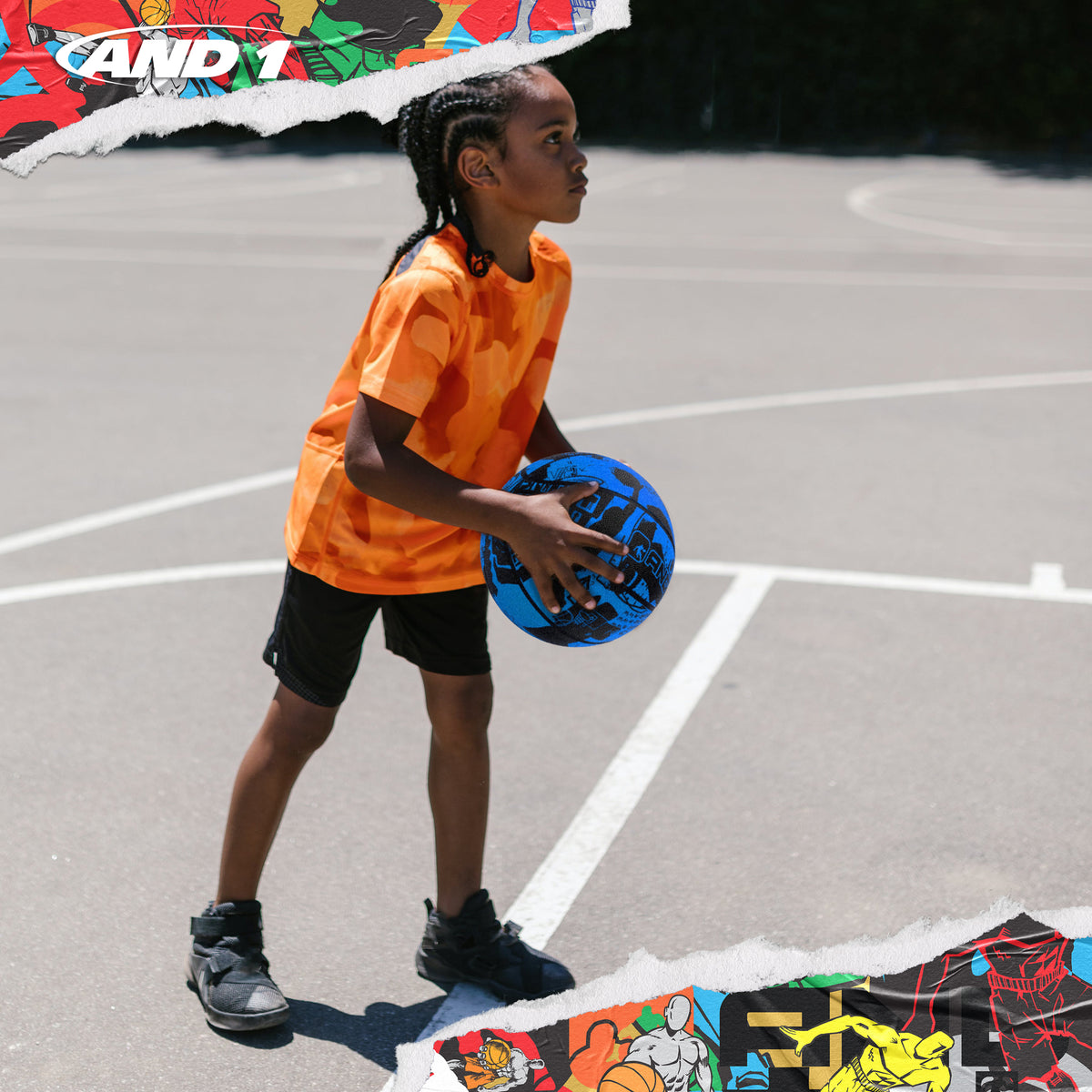 AND1 Street Ink Basketball: Official Regulation Size 5 (27.5 inches)