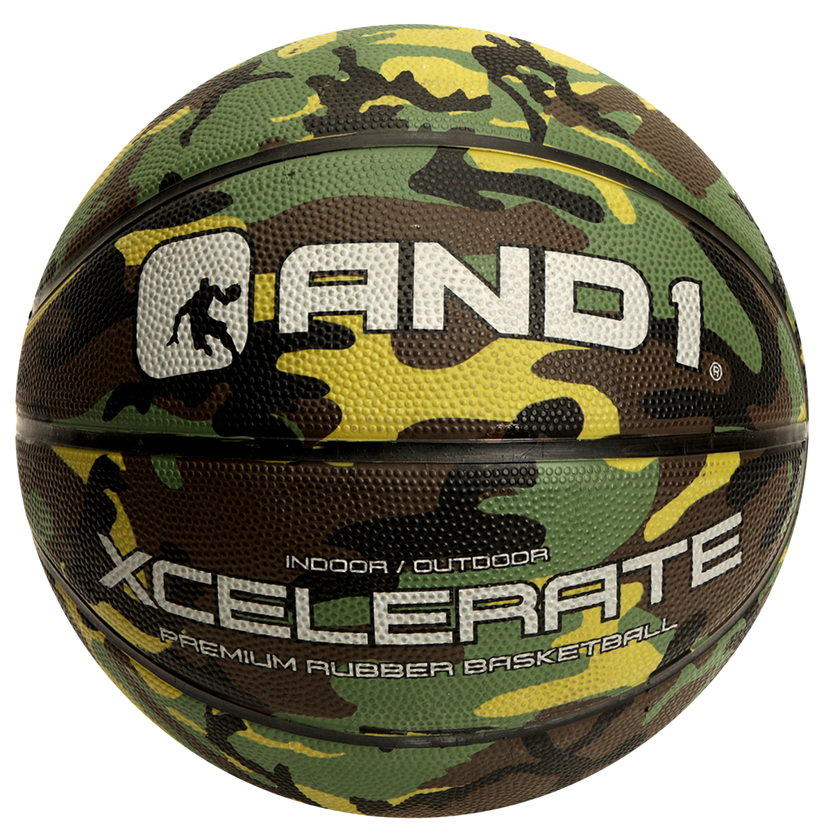AND1 Xcelerate Rubber Basketball: Official Regulation Size 7 (29.5 inches)