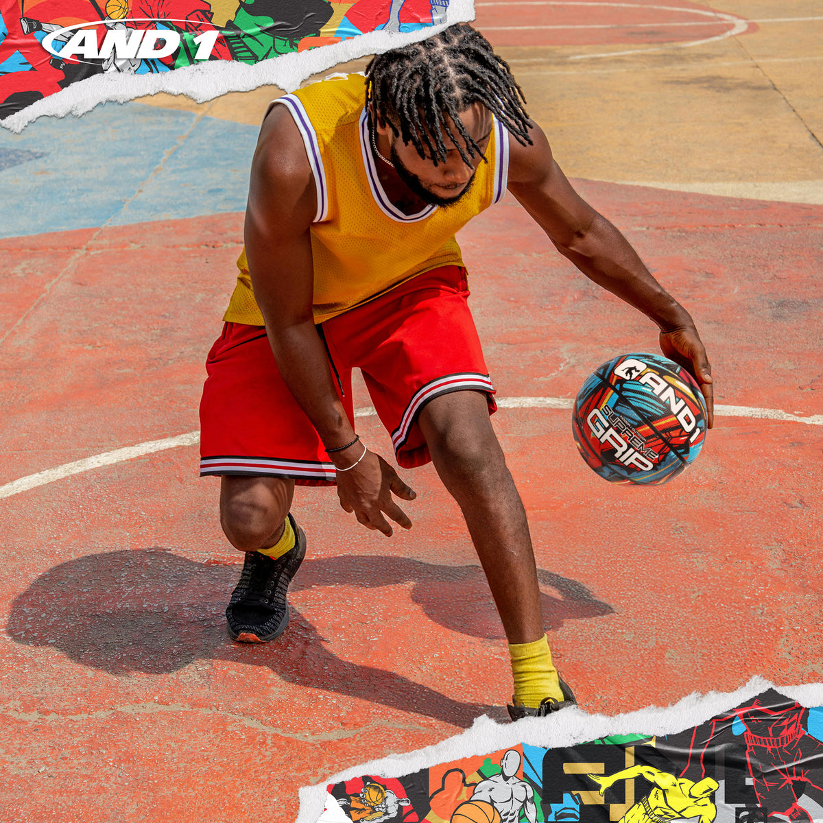 AND1 Supreme Grip Basketball: Official Regulation Size 7 (29.5 inches)