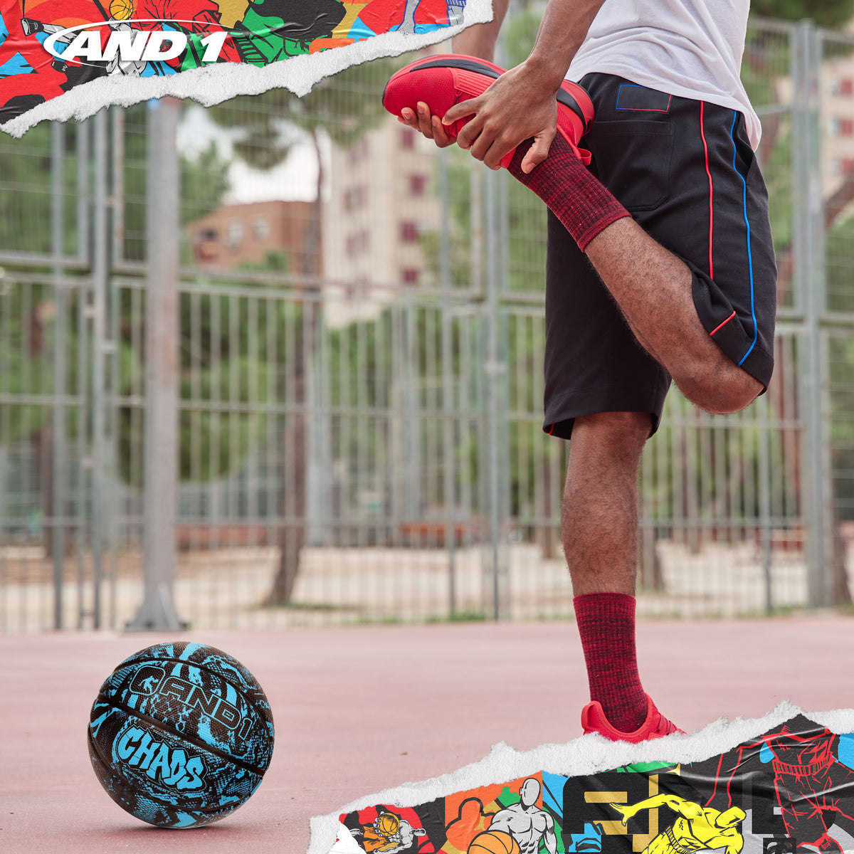 AND1 Chaos Basketball: Official Regulation Size 7 (29.5 inches)