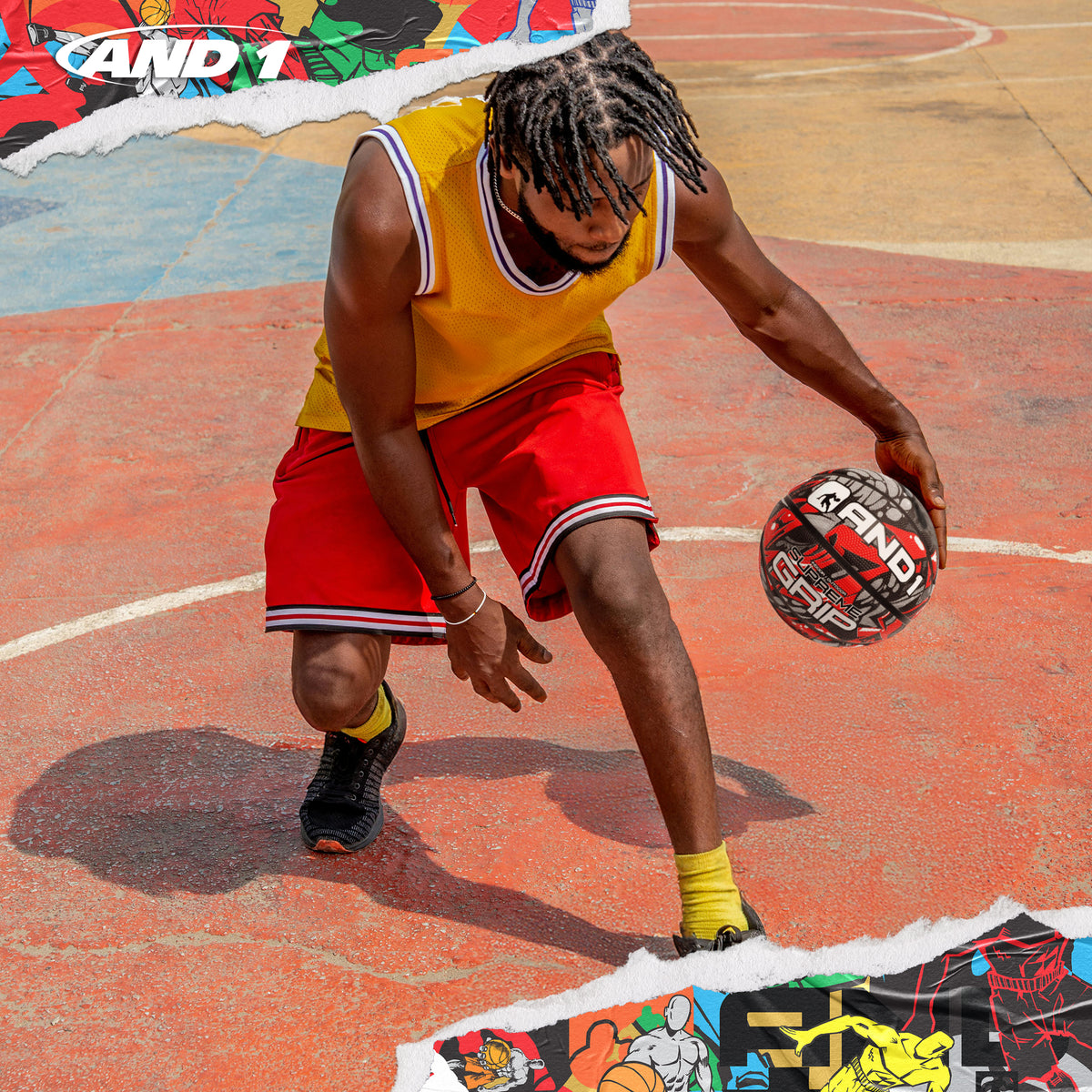 AND1 Supreme Grip Basketball: Official Regulation Size 7 (29.5 inches)