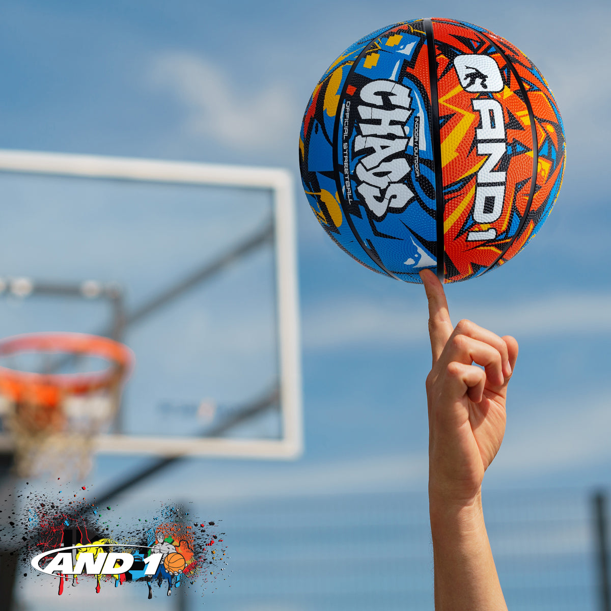 AND1 Chaos Basketball: Official Regulation Size 7 (29.5 inches)