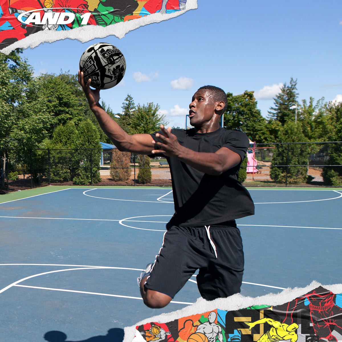 AND1 Street Art Basketball: Official Regulation Size 7 (29.5 inches)