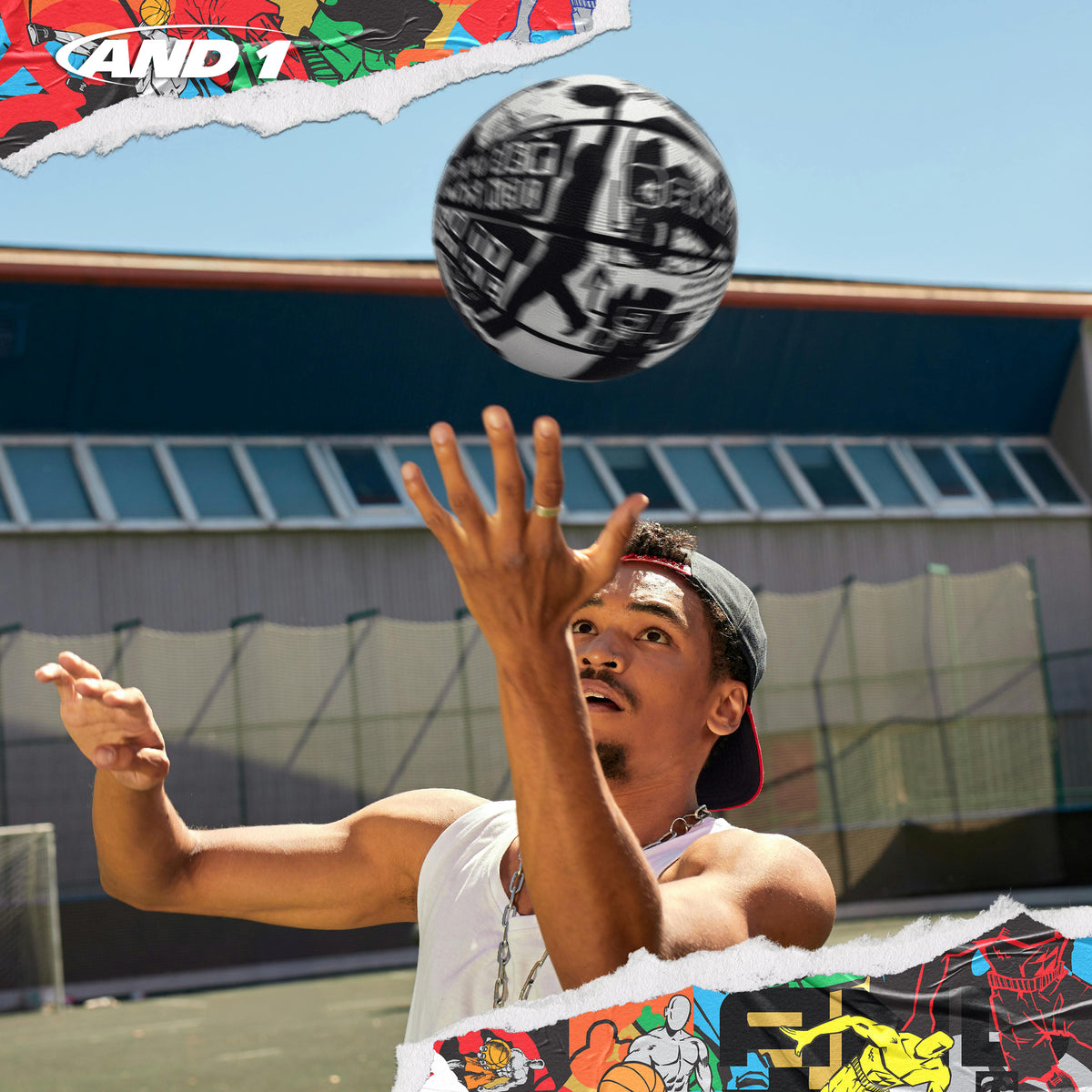 AND1 Street Art Basketball: Official Regulation Size 7 (29.5 inches)
