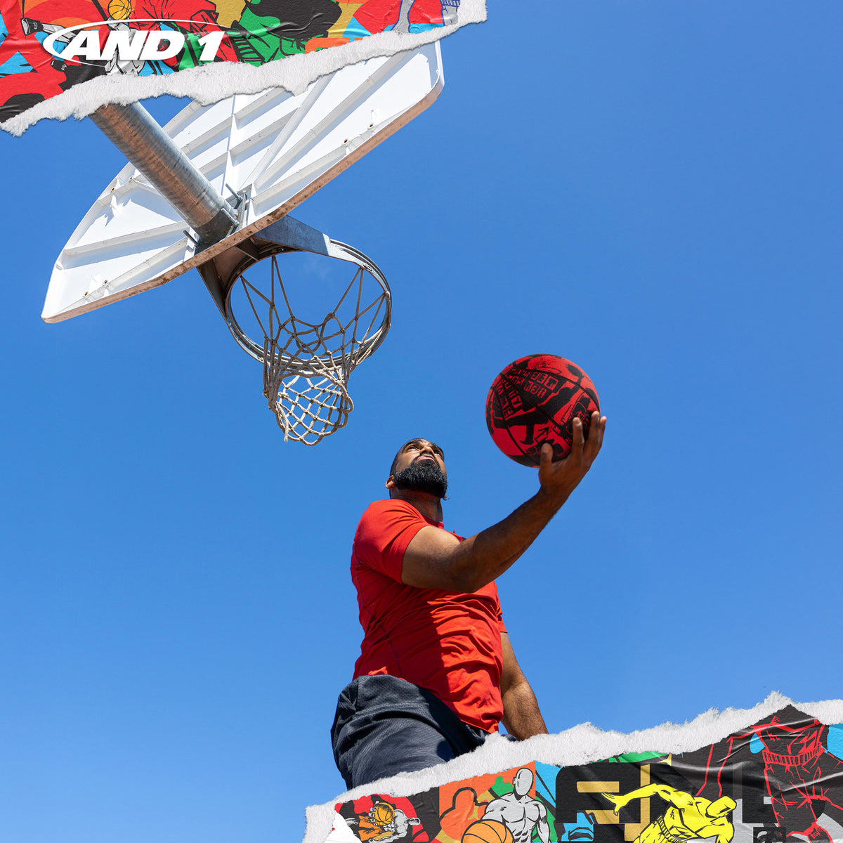 AND1 Street Art Basketball: Official Regulation Size 7 (29.5 inches)