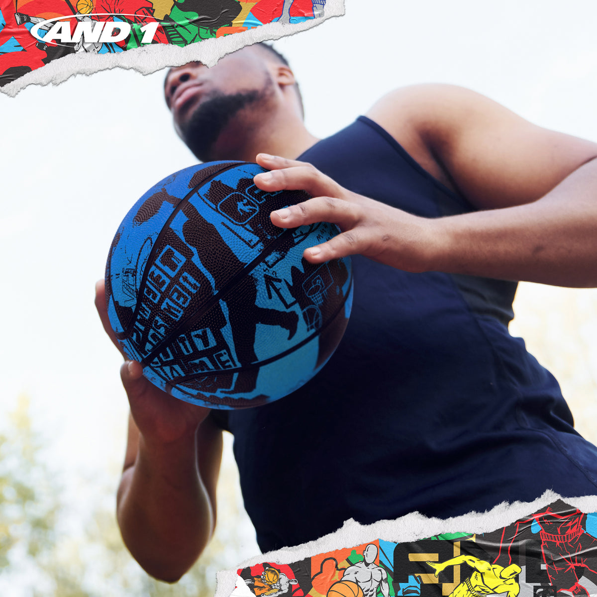 AND1 Street Art Basketball: Official Regulation Size 7 (29.5 inches)