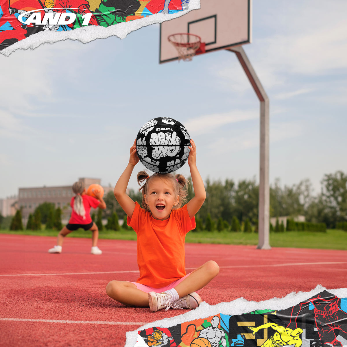 AND1 Toss Up Basketball: Official Regulation Size 5 (27.5 inches)