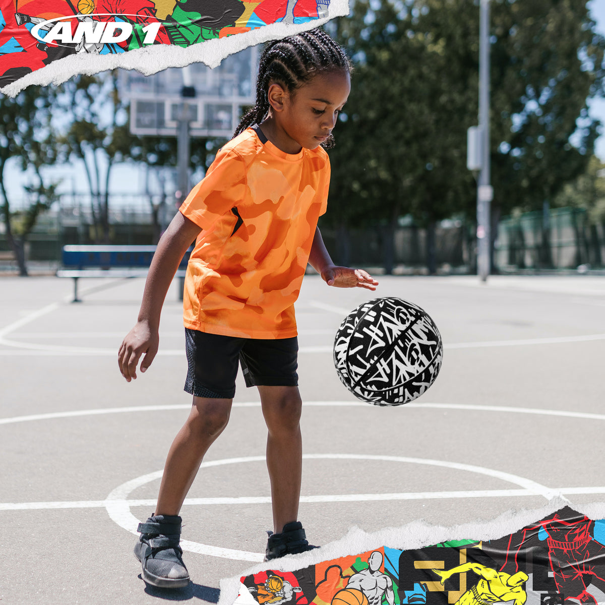 AND1 Street Ink Basketball: Official Regulation Size 5 (27.5 inches)