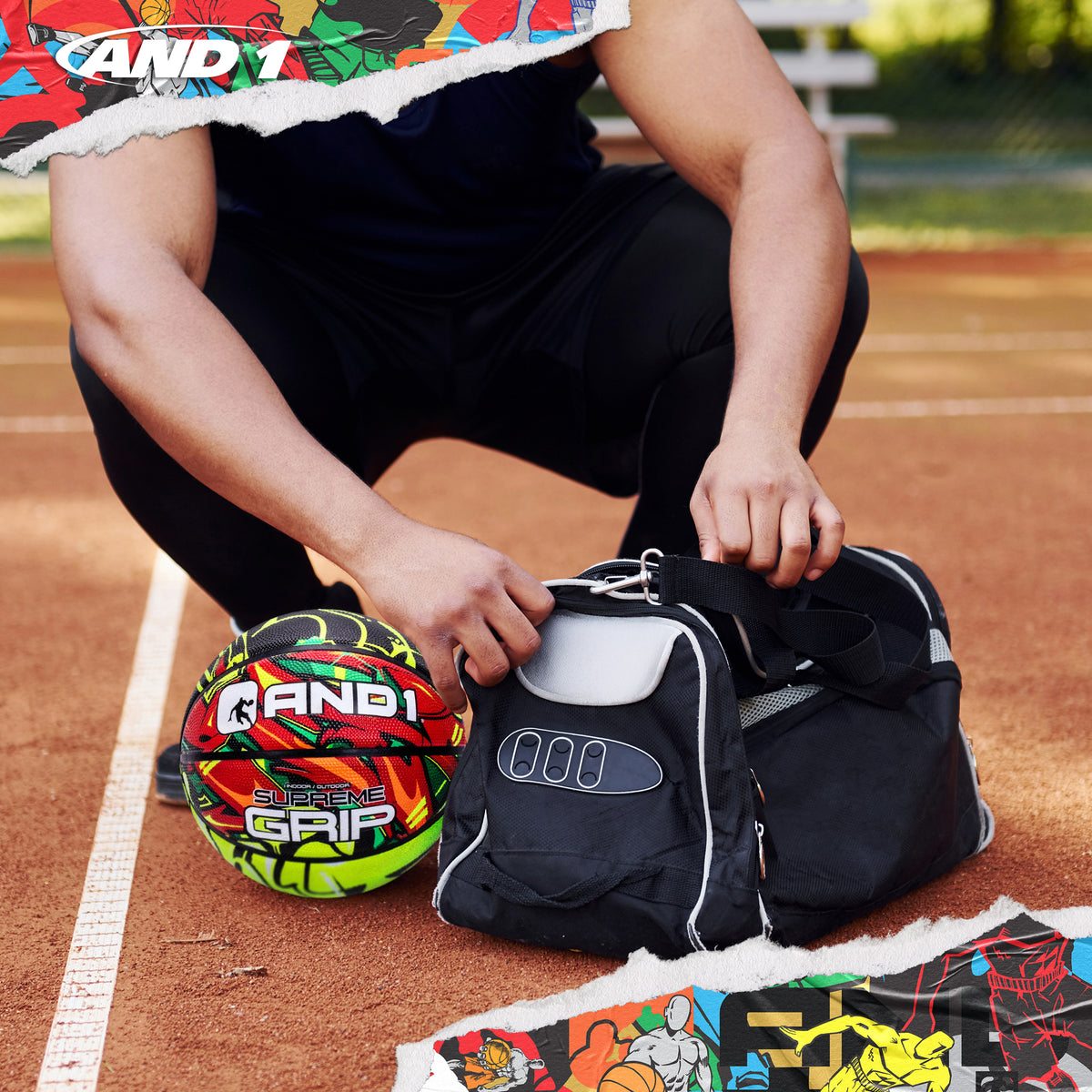 AND1 Supreme Grip Basketball: Official Regulation Size 7 (29.5 inches)
