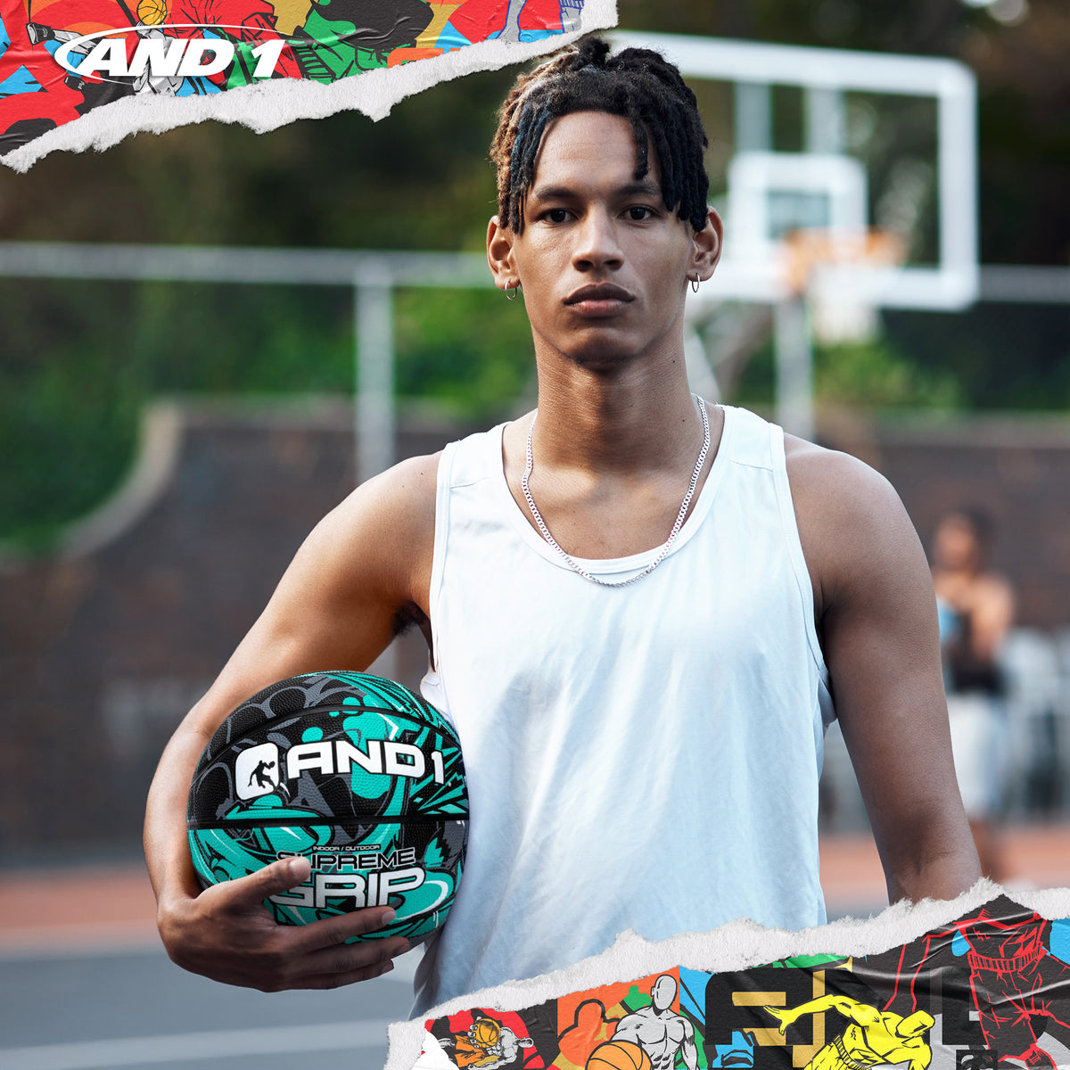 AND1 Supreme Grip Basketball: Official Regulation Size 7 (29.5 inches)