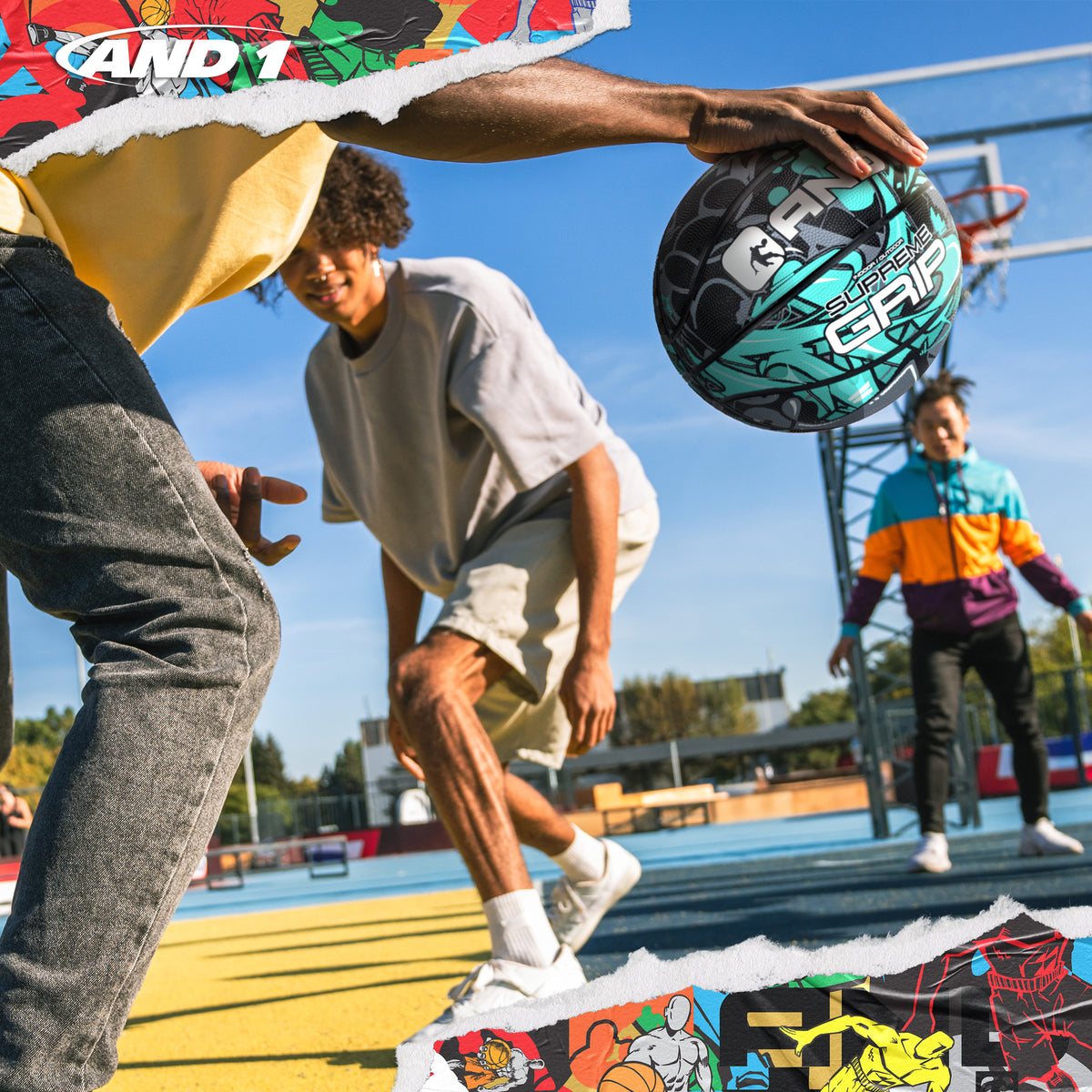 AND1 Supreme Grip Basketball: Official Regulation Size 7 (29.5 inches)