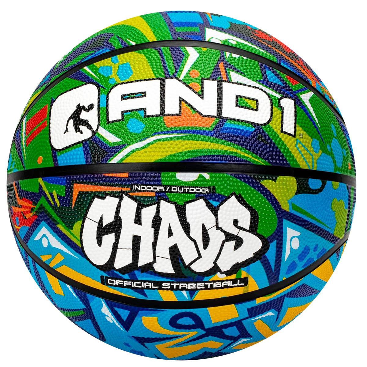 AND1 Chaos Basketball: Official Regulation Size 7 (29.5 inches)
