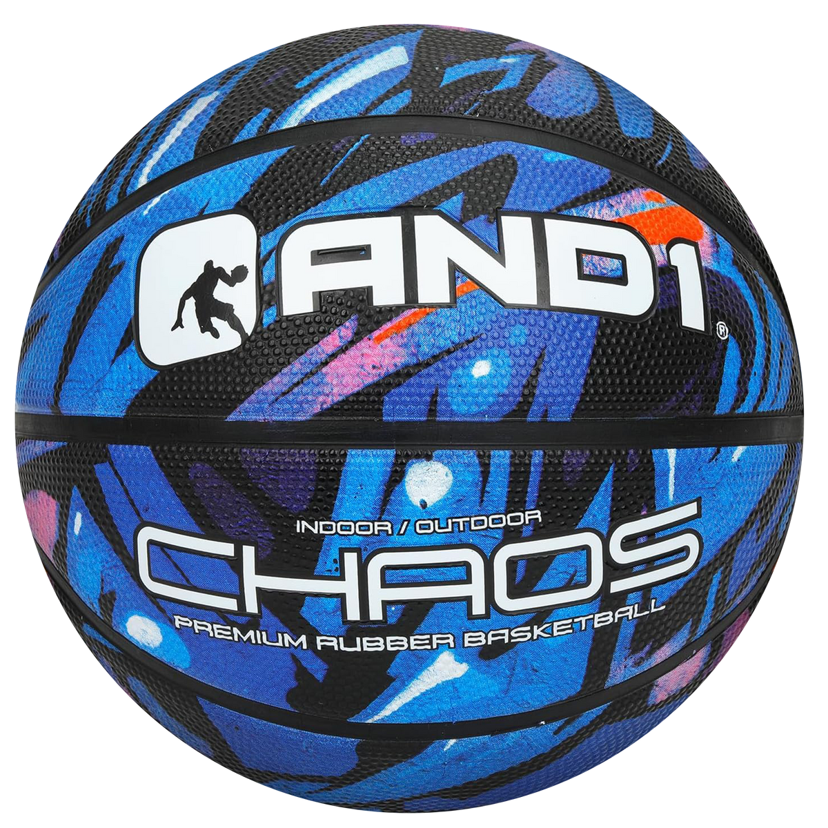 AND1 Chaos Basketball: Official Regulation Size 7 (29.5 inches)