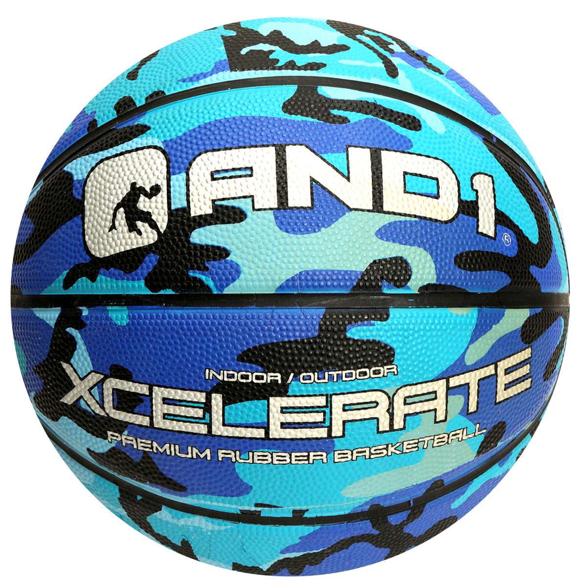 AND1 Xcelerate Rubber Basketball: Official Regulation Size 7 (29.5 inches)