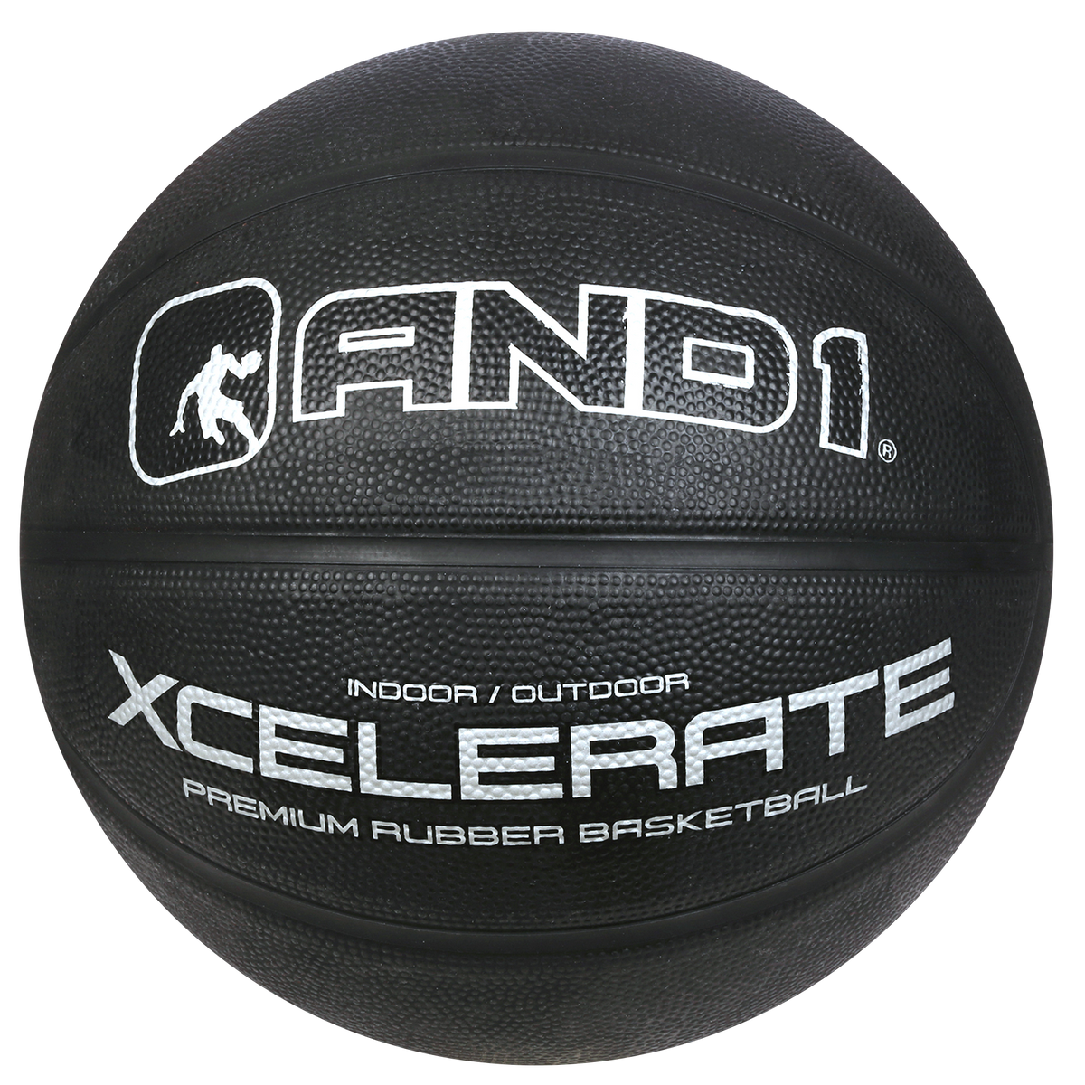 AND1 Xcelerate Rubber Basketball: Official Regulation Size 7 (29.5 inches)